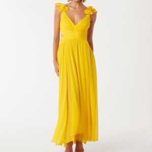 Ever New Sunny Yellow Maxi Evening Dress